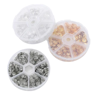 St. kunkka 650 ชิ้น ฝาครอบลูกปัด ลายดอกไม้ สําหรับทําเครื่องประดับ