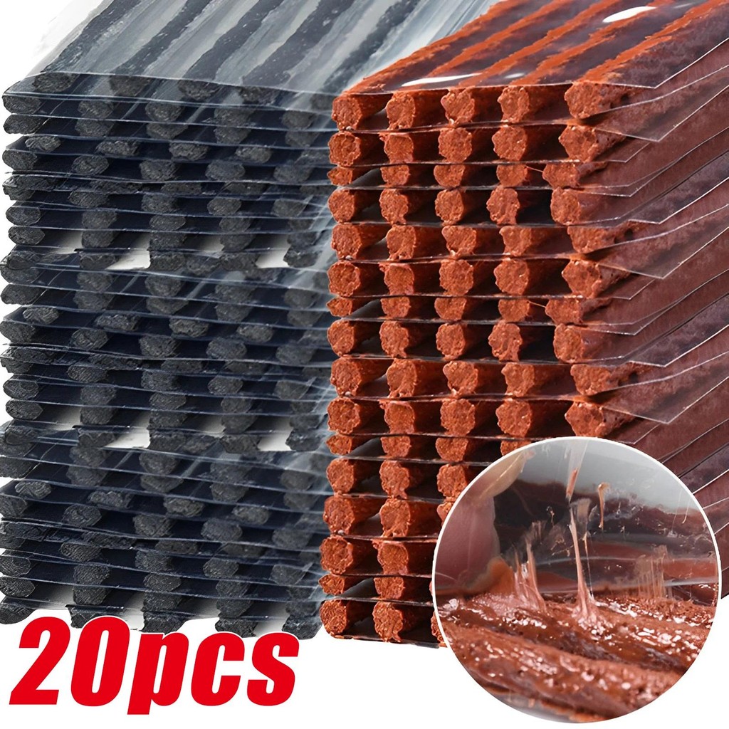 10/20pcs Tyre Puncture ซ่อมแถบยางเครื่องมือรถจักรยานยนต์จักรยานสูญญากาศยาง Tubeless ซ่อมยางเครื่องมือ