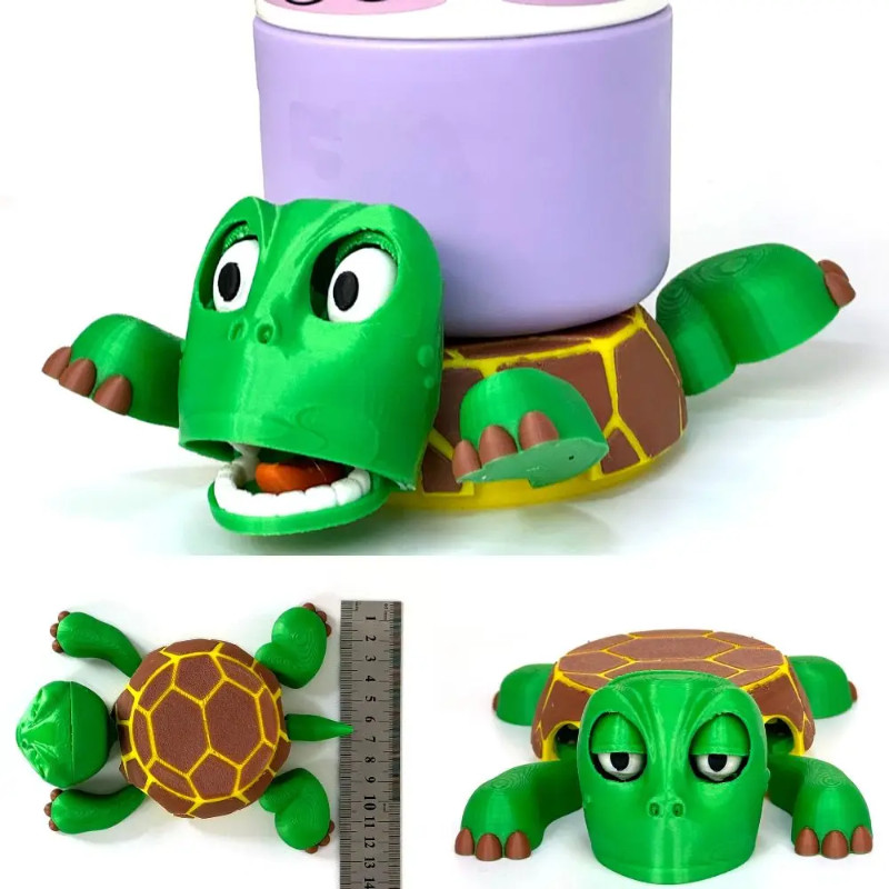 สนุก Coaster เต่าถ้วย Pad 3d พิมพ์ Panicked เต่าถ้วยชากาแฟแก้วเครื่องดื่มผู้ถือบนโต๊ะอาหารตกแต่งบ้าน