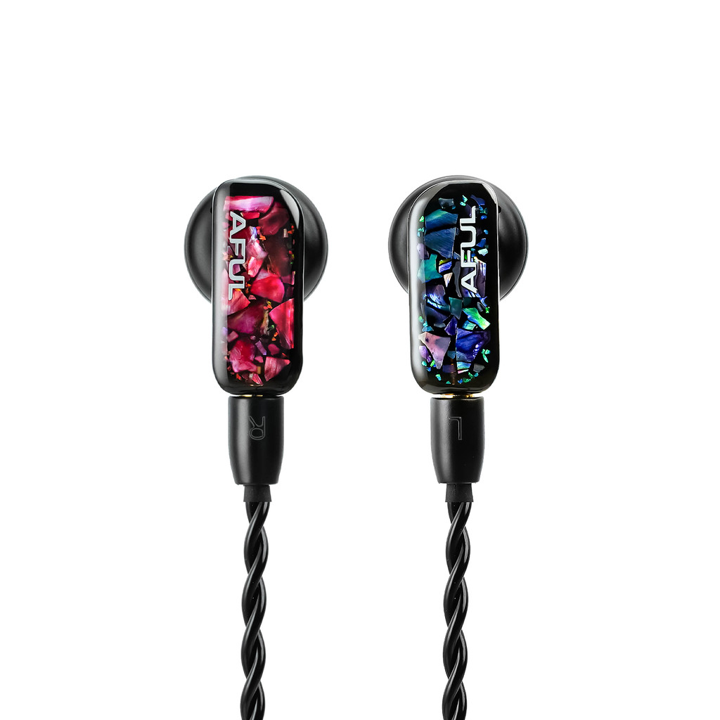Aful PolarNight เปิดกลับ Acoustic Flat Head หูฟัง 15.4 มม.แบบไดนามิก HiFi Flathead หูฟังสาย MMCX PN01