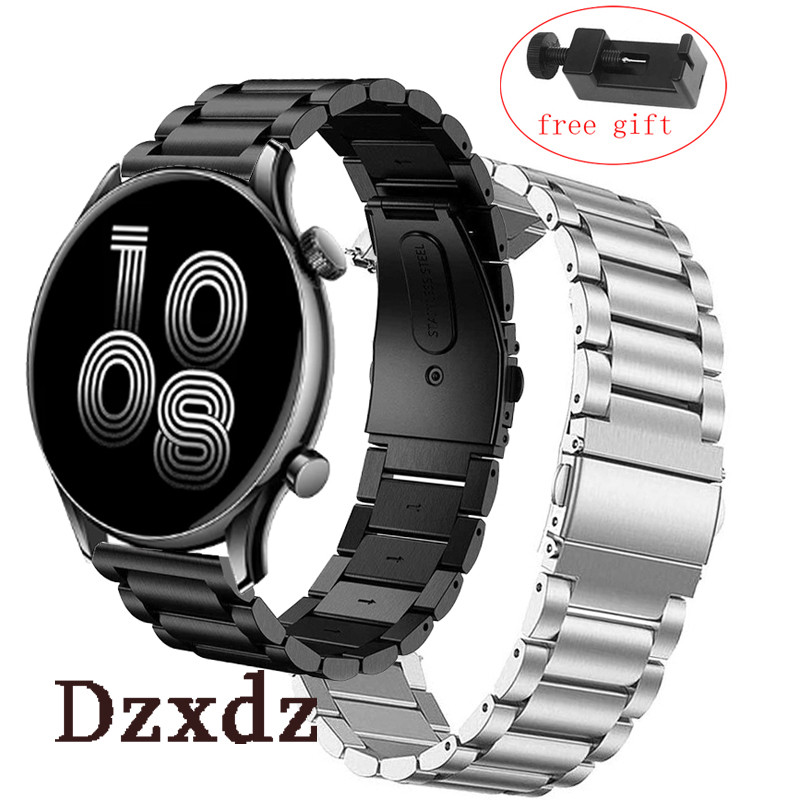 Aolon GTS3 GTR3 สายโลหะสแตนเลสสําหรับ Aolon GTS 3 GTR 3 สมาร์ทวอท์ชสายรัดข้อมือสร้อยข้อมืออุปกรณ์เสร