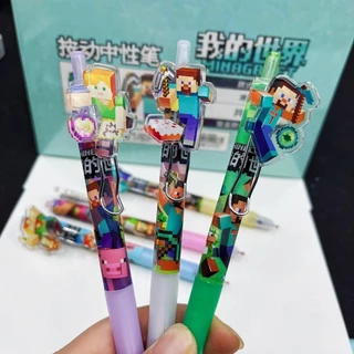 ปากกาลบได้ 6 ปากกาการ์ตูน มายคราฟ 0.5 ปากกานักเรียนสีน้ําเงินสีดํา