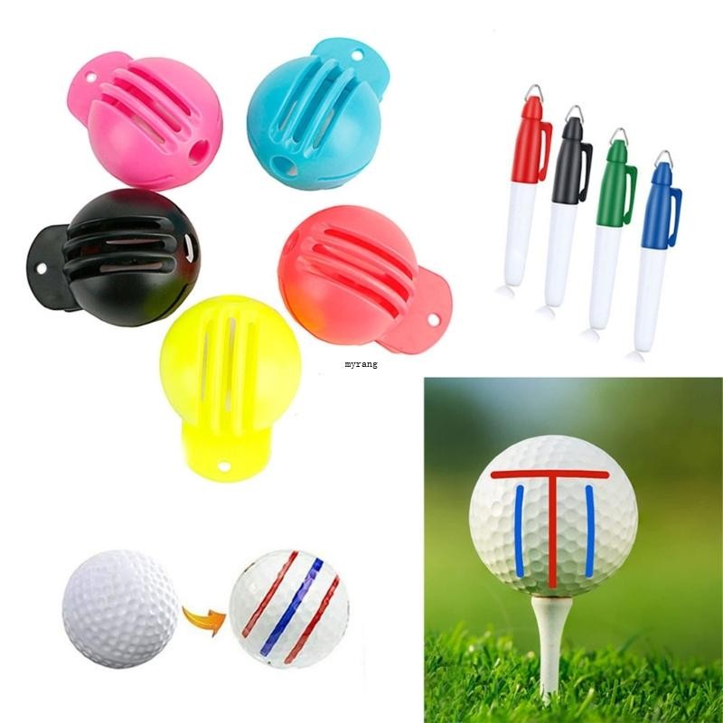 Mg Golf Alignments Putting Marking Marker Golf Marker Pen Golf Training Line Marker Drawing Three Li