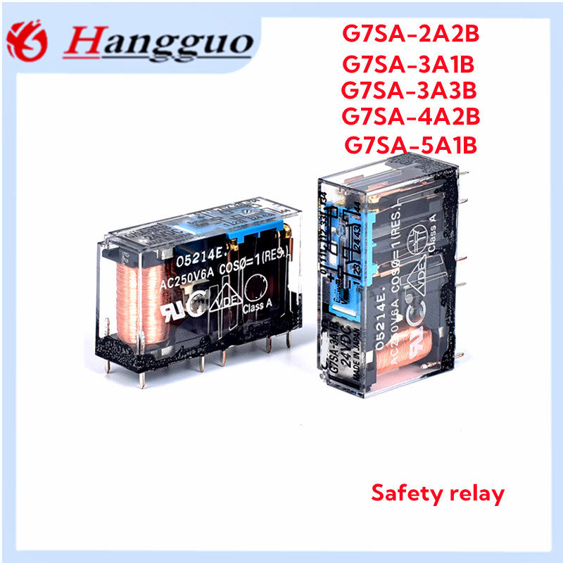 G7sa-2a2b 3A1B 3A3B 5A1B 4A2B-DC24V 48V DC110V G7SA-4A2B 10pin/4pin ฐานรีเลย์ความปลอดภัย P7SA-10F-ND