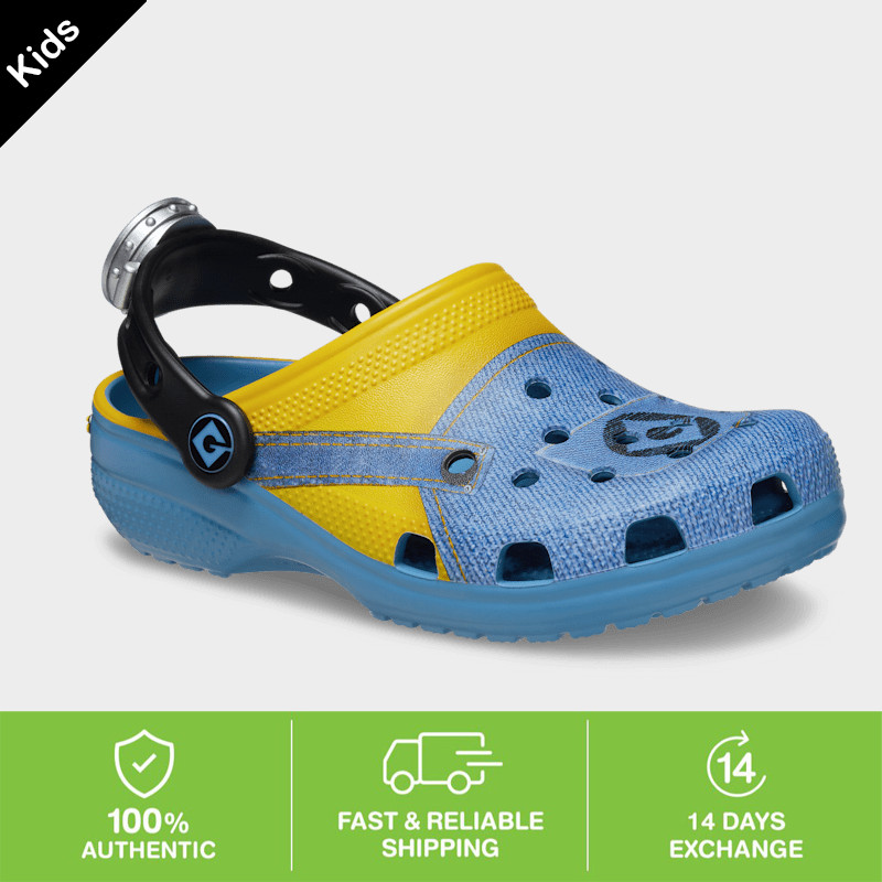 Minions Clog รองเท้าหัวโตเด็ก ลายตัวเหลืองการ์ตูน กันลื่น เบาสบาย รองเท้าแตะกลางแจ้ง รุ่น #209489