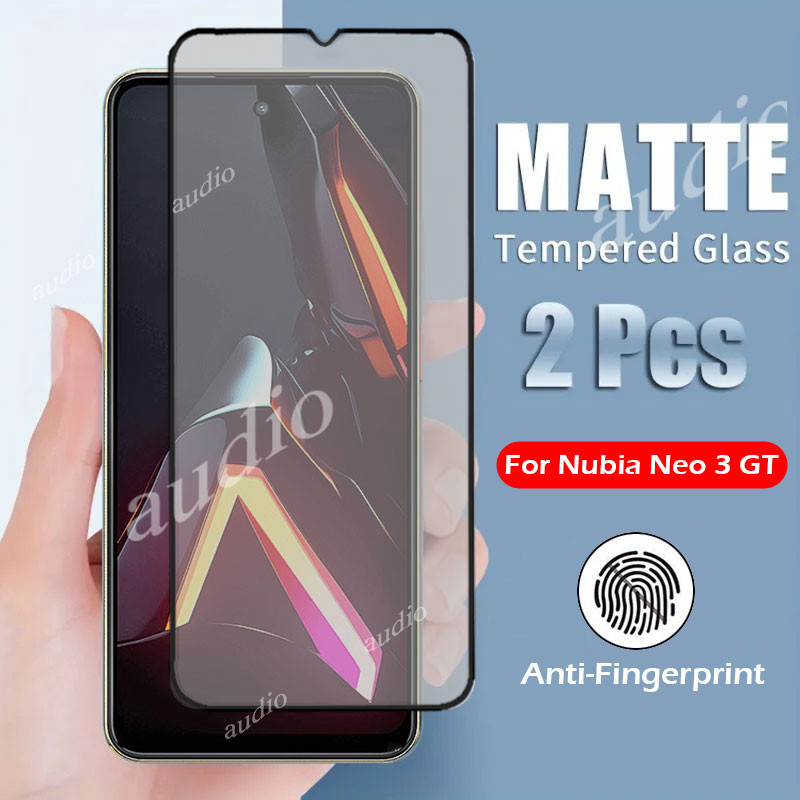 Nubia NEO 5 GT Pro 5G Nubia NEO 3 GT 5G Full Cover Matte กระจกนิรภัยสําหรับ ZTE Nubia NEO 3 GT 3GT Neo3 GT 5G Anti-Fingerprint Matte Screen Protector ฟิล์มสําหรับ ZTE Nubia NEO 3 GT 3GT 5G โทรศัพท์ด้านหน้าฟิล์ม
