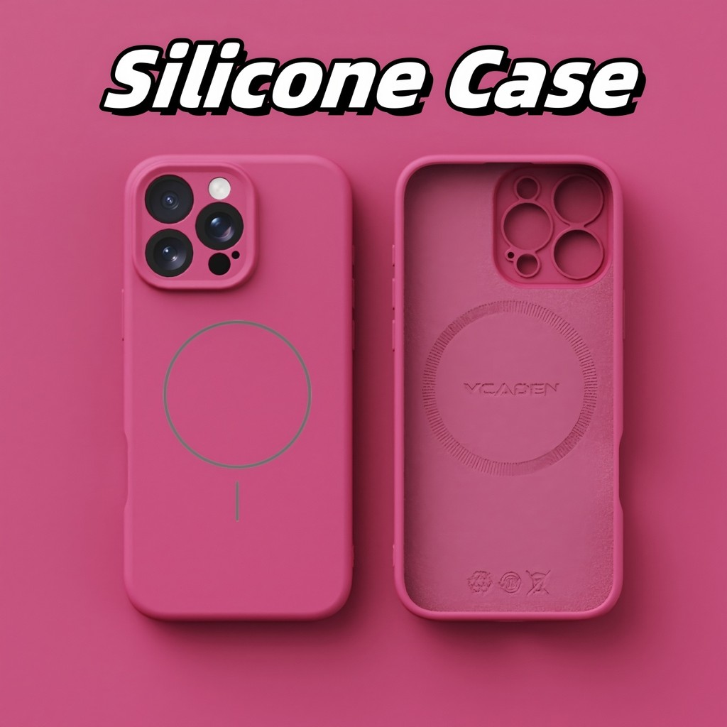 ใหม่ปลอกเคลือบป้องกันลายนิ้วมือซิลิโคนนุ่มเคสโทรศัพท์สําหรับiphone 16 15 14 13 12 11 Pro Max 16e X XR Xs Maxกรณีหรูหรา16Plusแม่เหล็กกันกระแทกปกหลัง