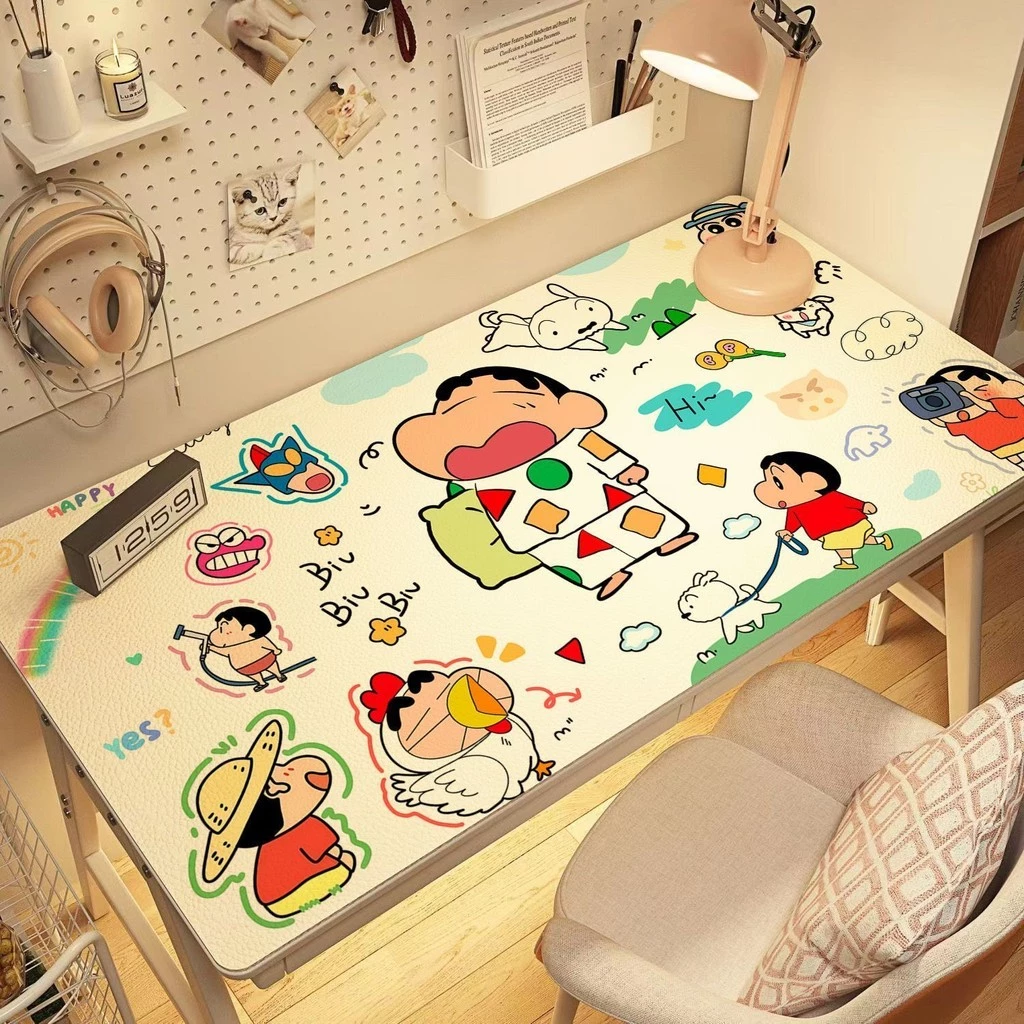 ชินจัง แผ่นรองโต๊ะ shinchan Desk mat Large size แผ่นรองโต๊ะลายการ์ตูนเครยอนชินจัง ขนาดใหญ่