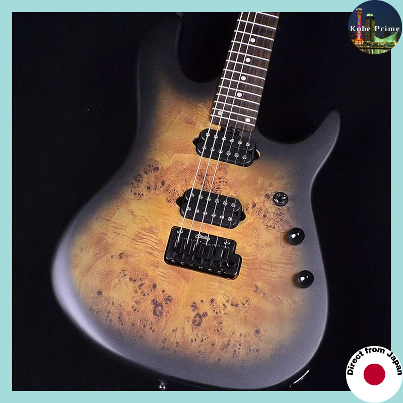 STERLING by Musicman Richardson6 Natural Poplar Burl Burst Cutlass