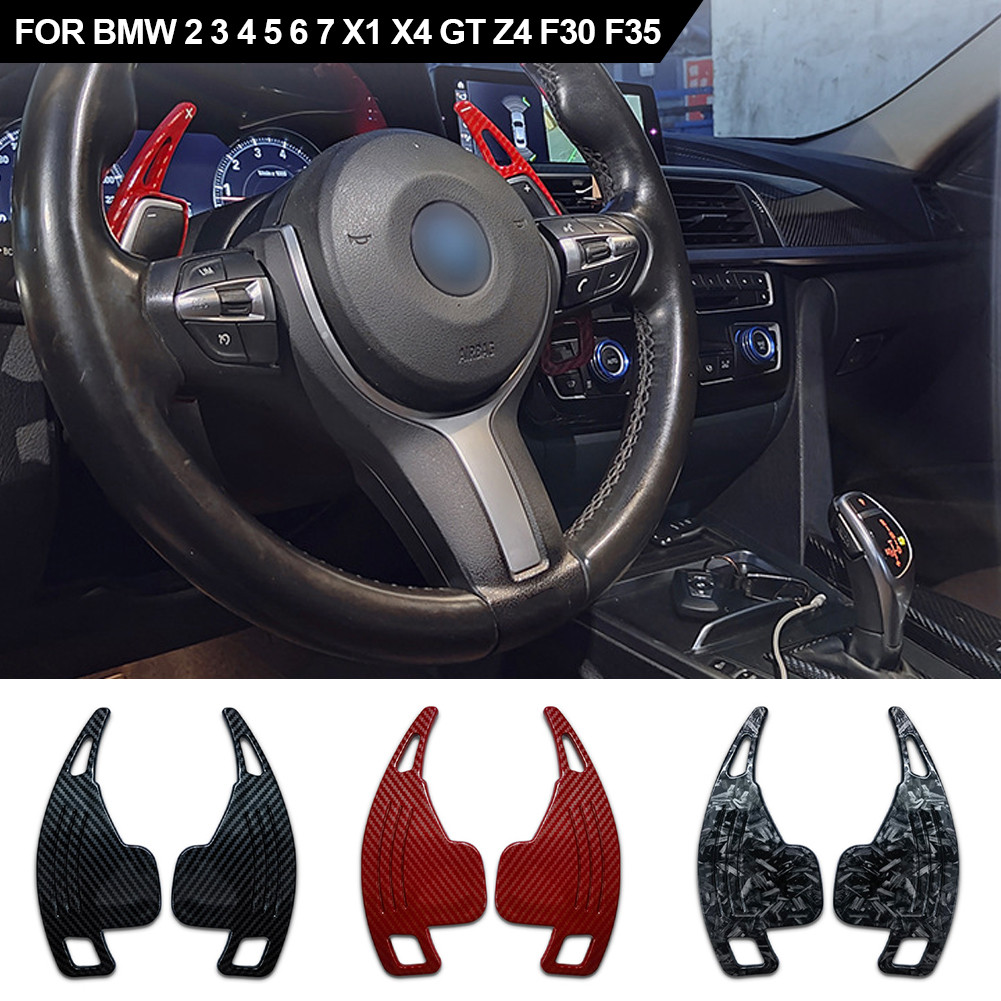 Hw1 1 คู่พวงมาลัยรถ Paddle Shifter เกียร์ Shift Paddles อุปกรณ์เสริมสําหรับ BMW 2 3 4 5 6 7 X1 X4 GT