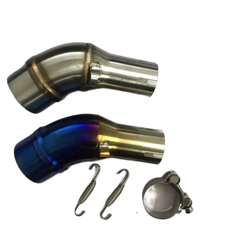 Slip-on Link ท่อ Fitment สําหรับ R3 R25 MT-03 การปรับเปลี่ยนท่อไอเสียเชื่อมต่อกับ 51 มม.ID Mufflers