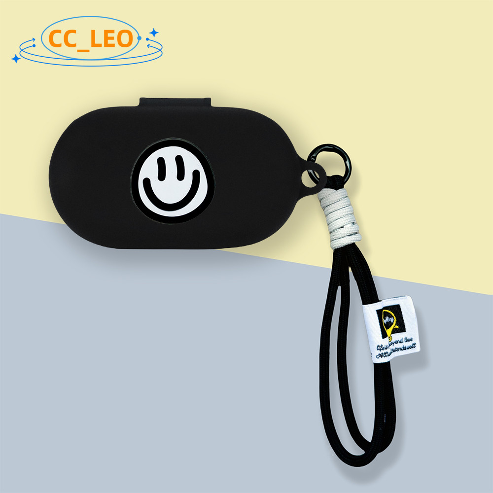 Case for Sony WF-C710N Silicone Soft Case Cute Lanyard Pendant Cartoon Smiley Suitable for Sony WF-C