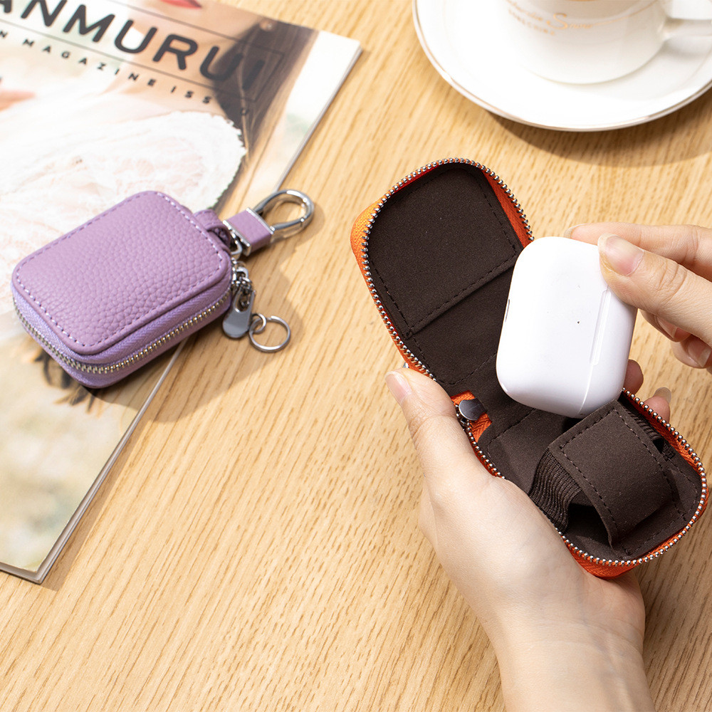 เคสหนังวัว AirPods 3/Pro 2 การออกแบบเคสกุญแจแบบรวม