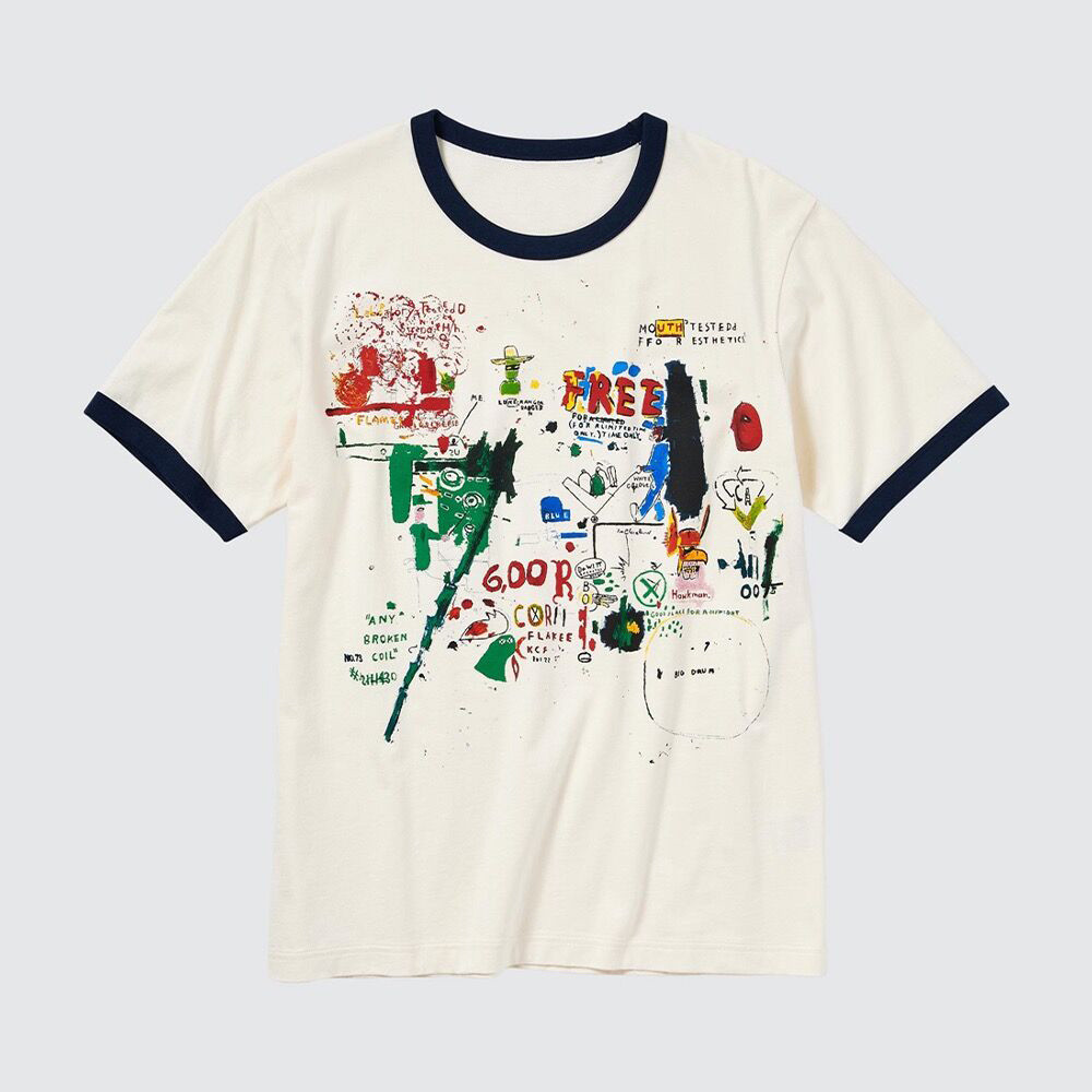 ฤดูร้อนสุภาพสตรี Inkjet Graffiti เสื้อยืดแขนสั้นหลวม All-Match สีขาวรอบคอแขนสั้น Top MFP4