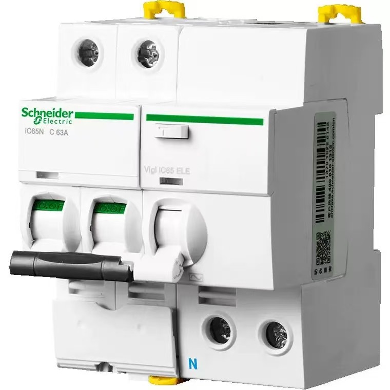 Schneider Circuit Breaker Self-Recovery Over-Pressure Protector R9 2P 63A OUPA