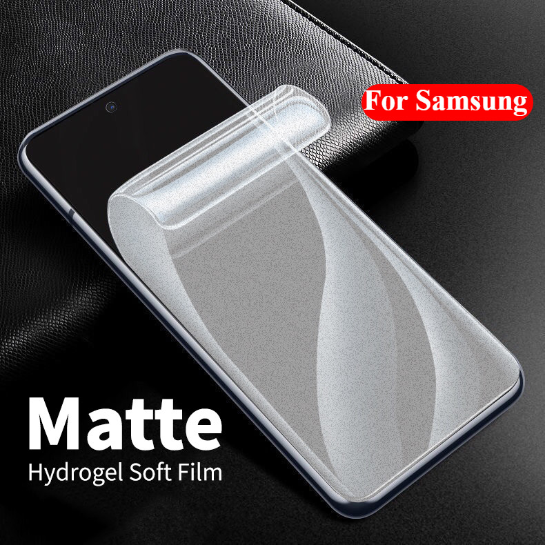 ฟิล์มไฮโดรเจลนิ่ม เนื้อแมตต์ กันรอยหน้าจอ Samsung Galaxy S25 S24 A56 A36 A26 A16 A06 A55 A35 A15 A25 A05 Note 8 9 10 20 S20 S21 S22 S23 Ultra Plus fe S10 S8 S9 A14 A24 A34 A54 A13 A23 A52 A32 A22 A42 A20s A21s A30 A50 A12 A31 A51 A53 A71 A72 A73