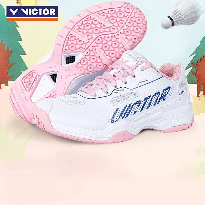 VICTOR Victory A396JR น้ำหนักเบา  รองรับแรงกระแทก รองเท้ากีฬาแบดมินตันสำหรับเด็กชายและเด็กหญิง