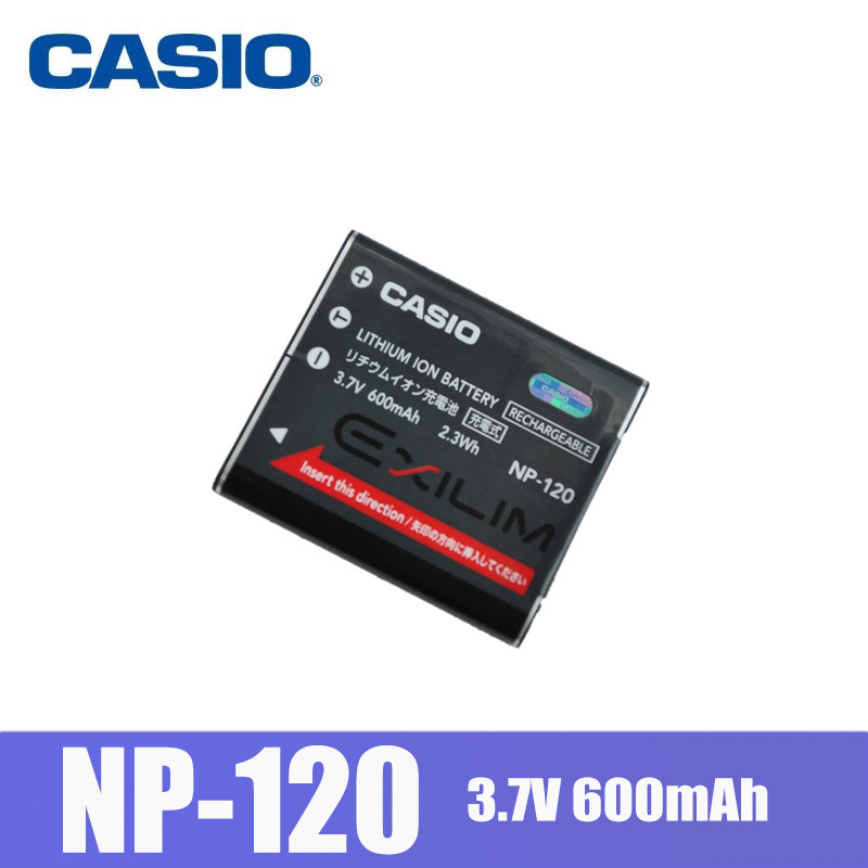 แบตเตอรี่กล้อง Casio NP-120 สำหรับ EX-S200 S300 ZS10 ZS12 ZS15 ZS20 ZS30 Z680 Z690 TZ20 ZS35 (ไม่มีก
