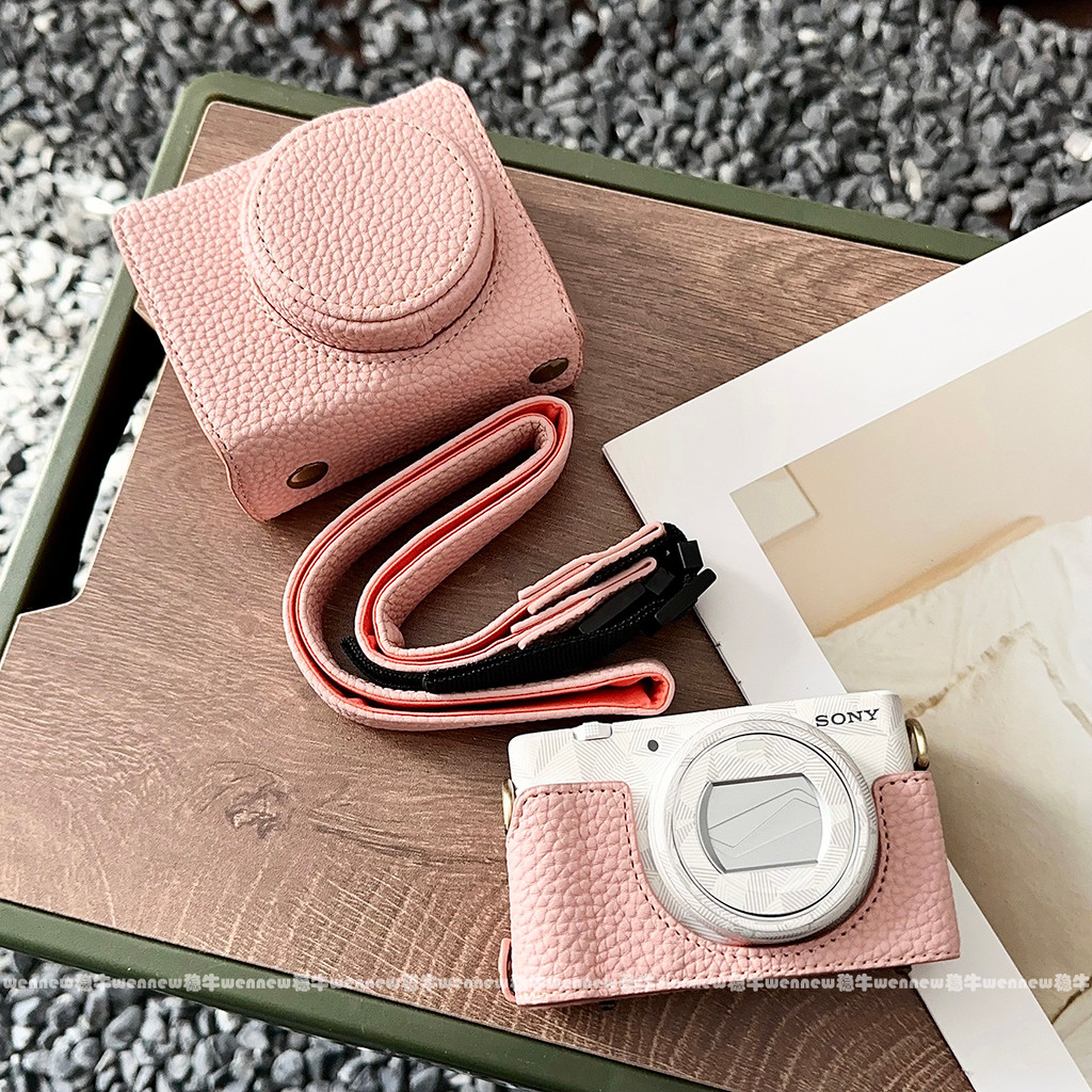 ZV1 ปลอกหรูหรากล้องกระเป๋าหนังสําหรับ Sony ZV1 Mark II ZV1 II ZV1 M2 ZV1F สายคล้องไหล่