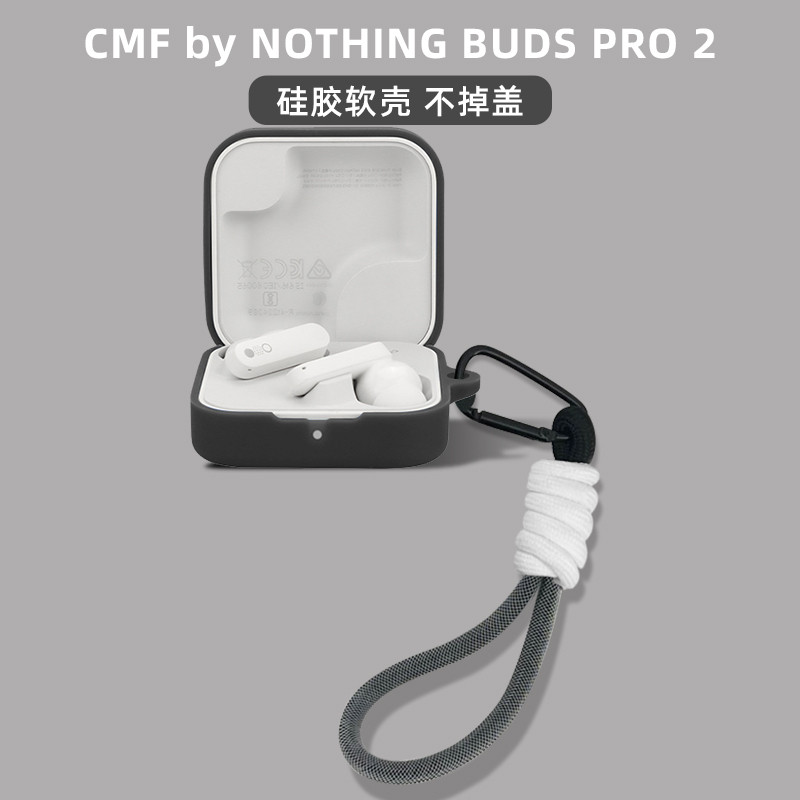 for CMF by Nothing Buds 2/Pro 2 Earphone Case Silicone Earphone Soft Shell Solid Color Headphone Pro