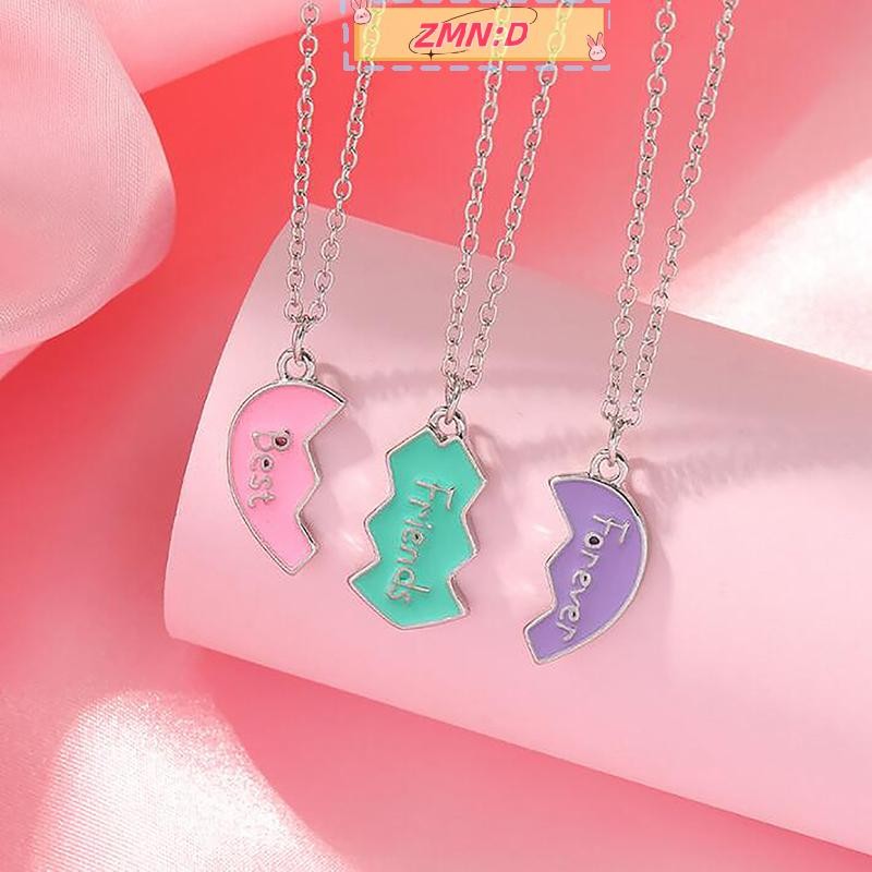 Newwellknowngreat 1 ชุด BFF สร้อยคอสําหรับน้องสาว BFF วันเกิดมิตรภาพเครื่องประดับเพื่อนที่ดีที่สุด F