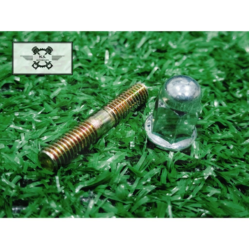 (1ชุด เสาคอท่อ+น๊อตหัวหมวก(น็อตฝาสูบ)) เบอร์10-11-12 WAVE/PCX/SCOOPY/NOVA/ SONIC/WAVE125และรุ่นอื่นๆ - รูปที่ 2