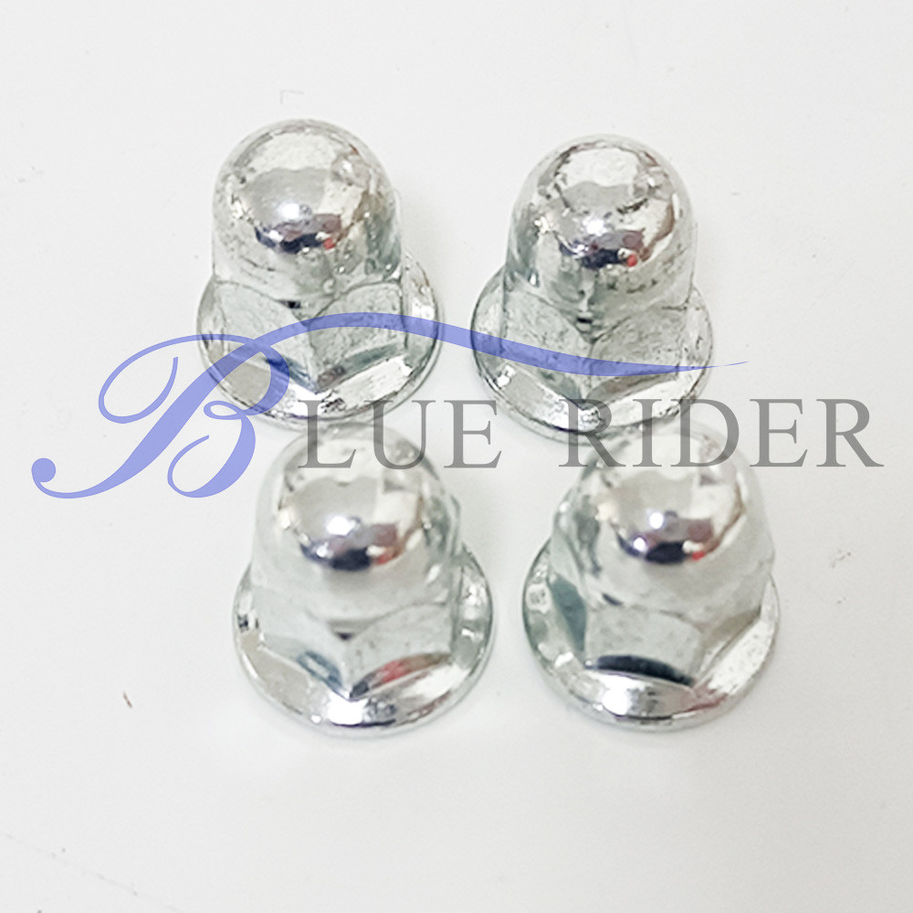 Gสําหรับ Yamaha DT100 DT125 DT175 DT250 DT360 FJ1100 4PC M8 M10 Acorn CAP NUT สกรู Bolt HEX HEAD โดม