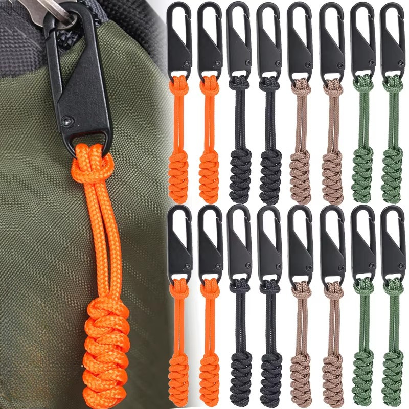 Universal Metal Zipper Pull Cord - เย็บฟรี, เปลี่ยน, ถอดออกได้ - DIY Metal Zipper Repairing Kit - Instant Zipper Head Puller - สําหรับเสื้อผ้า, กระเป๋า