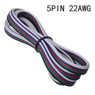 2m 22awg สายไฟ 2pin 3pin 4pin 5pin 6pin 5050 3528 RGB RGBW RGBWW RGBCCT LED Strip ขยายสายเชื่อมต่อ