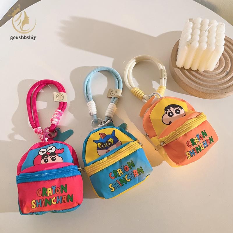 [GOY] การ์ตูน Pring Crayon Shin-Chan กระเป๋าสายโทรศัพท์น่ารัก Anti Lost เคสโทรศัพท์ Lanyard จี้ TH