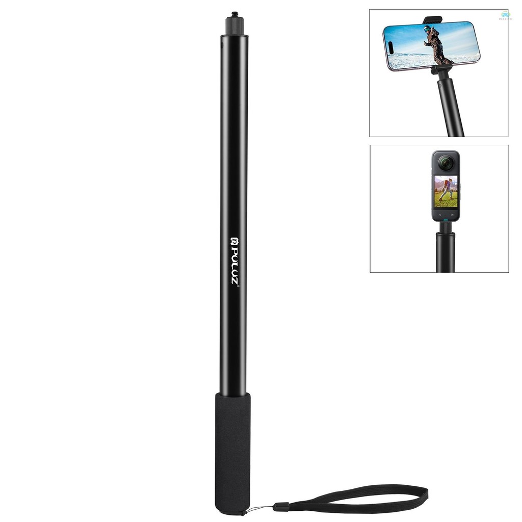 Yb2 Selfie Stick PULUZ PU641B 2 เมตร/78.7 นิ้วแบบพกพา Selfie Stick Telescoping Selfie Stand อลูมิเนี