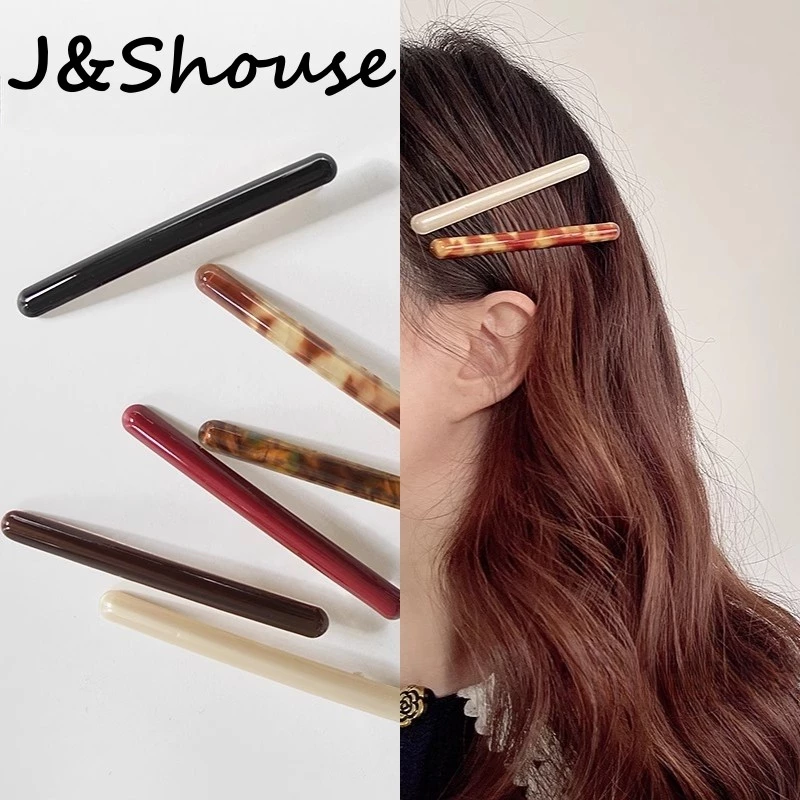 Kf893 เกาหลีอะซิเตทเรียบง่าย I รูปร่างเรียบคลิปจระเข้ hairpstyle อุปกรณ์เสริมผู้หญิง