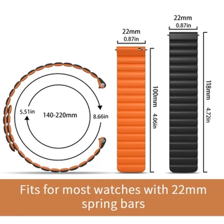 Aolon 22mm MWS Magnetic Strap 22มม For Curve丨GT5pro丨Tetra S2丨GTS2024丨ECG丨GT22丨Foom S3