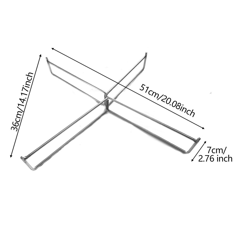 [wishshopeljjda] ขาตั้งแบบพับได้ที่วางกล่องน้ําแข็งที่วางกระเป๋าถังขยะมั่นคงหนักพับได้ - รูปที่ 2