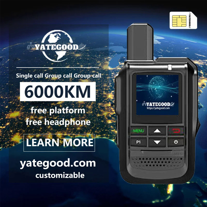 YATEGOOD G510 GPS 5000KM zello walkie talkie long range global ptt  4G poc radio100km