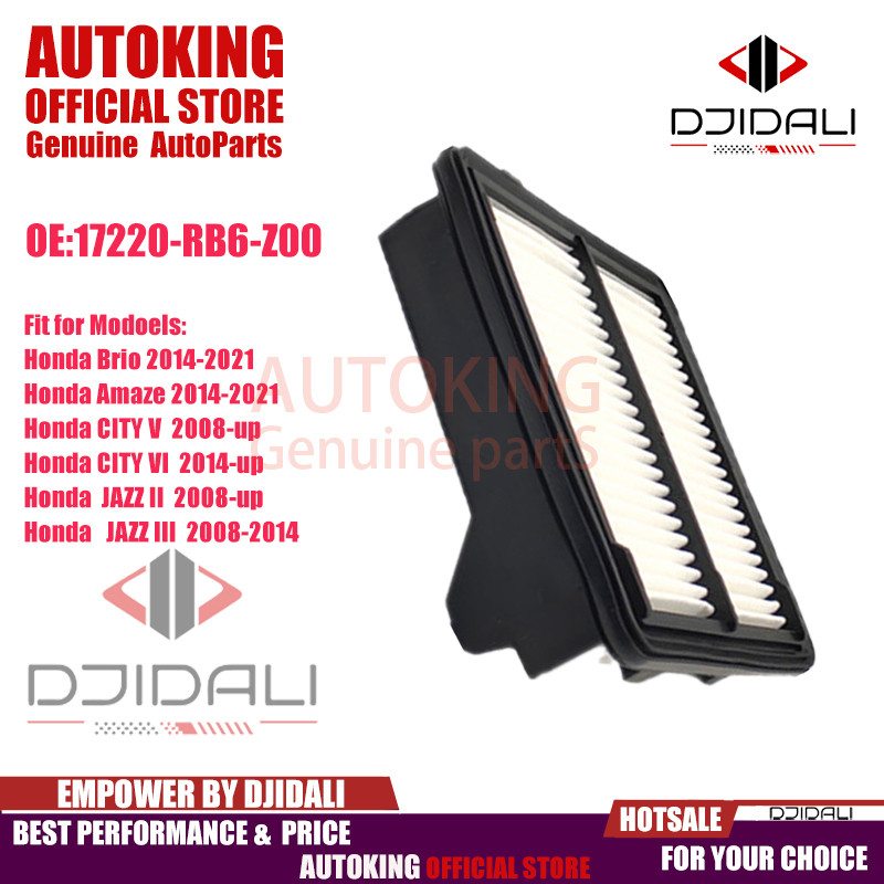 17220-rb6-z00 กรองอากาศสําหรับ Honda Brio 2014-2021 Amaze 2014-2021 Jazz CITY V 2008-up