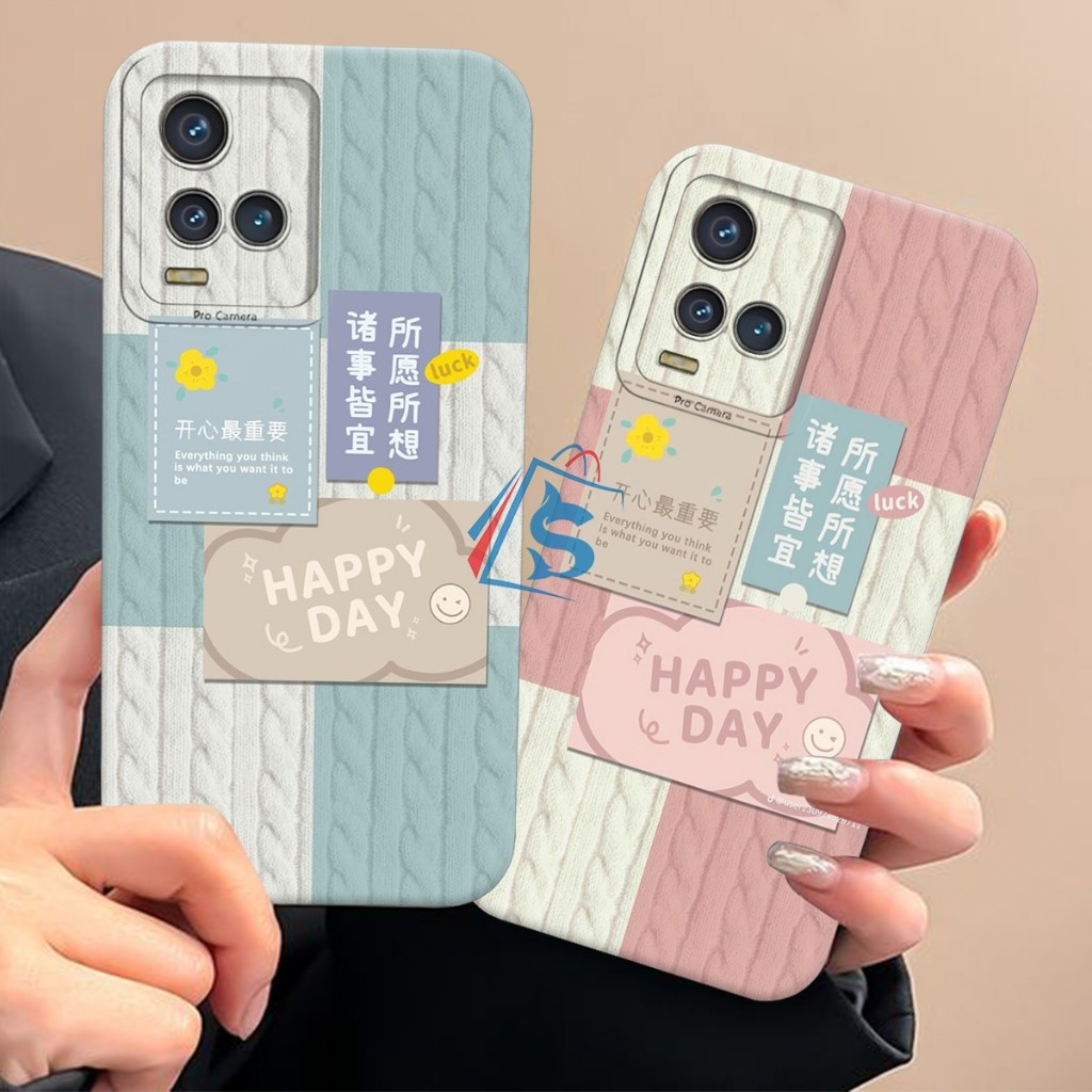 HP (FLUFFYCASE) Softcase Prokamera VIVO Y21/Y21A/Y21S/Y33S/Y33T full Color Braided Modern Aesthetic 