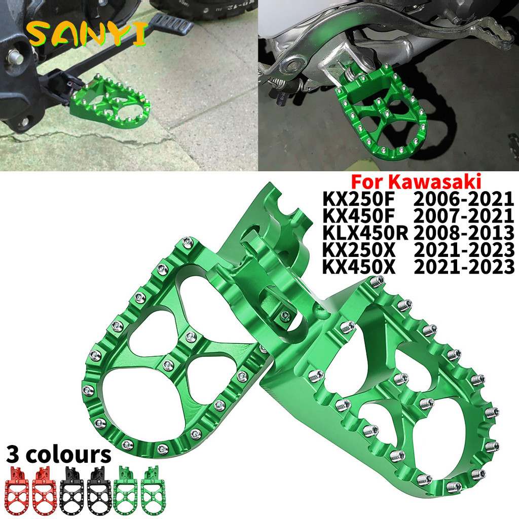 Yที่วางเท้าสำหรับคาวาซากิ KX250 KX250F KX450F KLX450R KX klx kxf 250 CNC 450ที่พักเท้าแป้นเหยียบเท้า