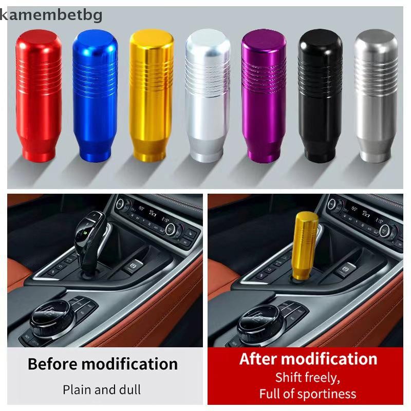 Kamembetbg Universal รถอลูมิเนียมขยายเกียร์ Shifter หัวเกียร์หัวลูกบิดสไตล์ Universal 8.5 ซม.เกียร์ Shift Knob Stick เกียร์ธรรมดา TH