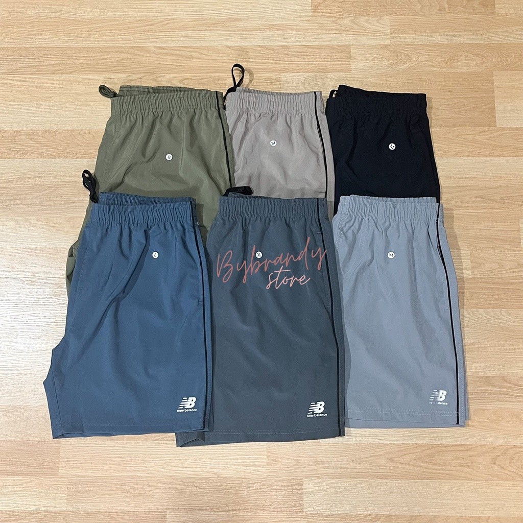 (Unisex) NB New Balance กางเกงขาสั้น ผ้ากีฬา ผ้าแห้งไว