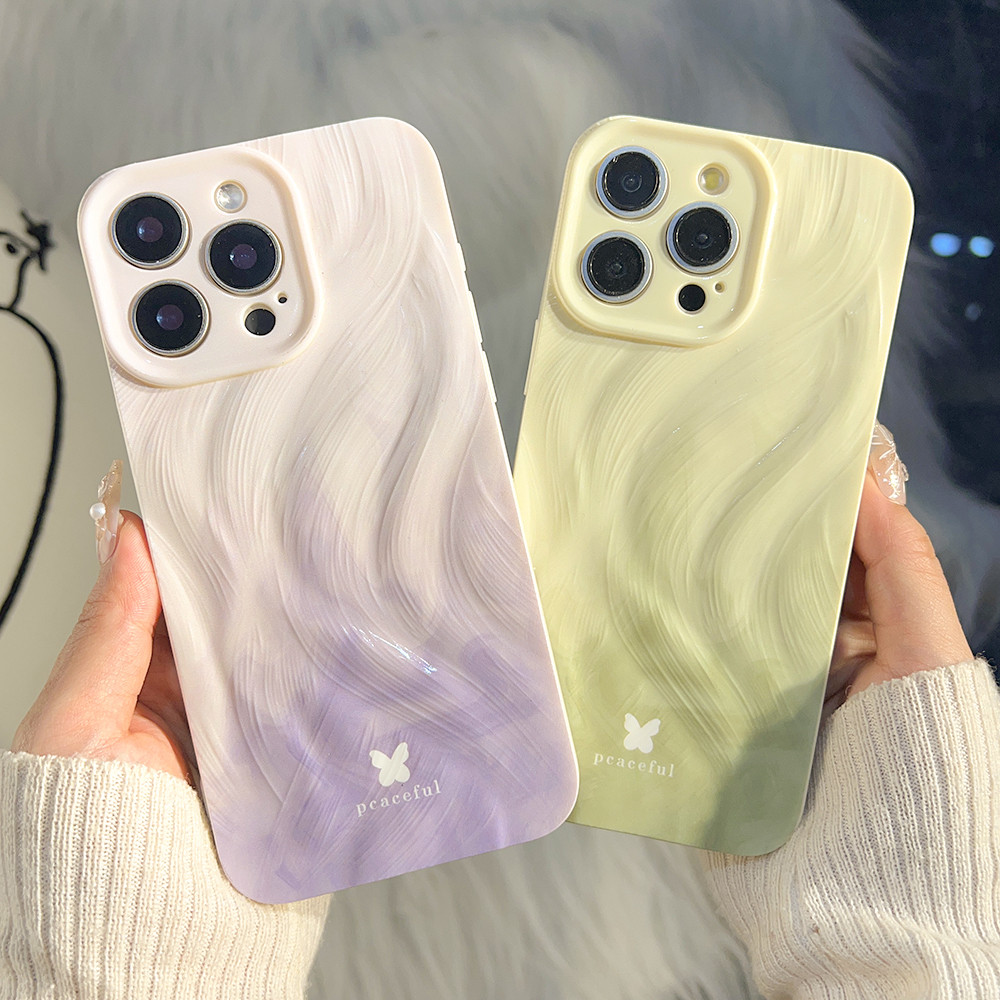 เคสกันกระแทก สำหรับ iPhone 16 Pro 15 14 13 12 11 Pro Max XR XS MAX X 7 8 Plus SE 2022 2020 มันเงา เคสโทรศัพท์สีสันสดใส