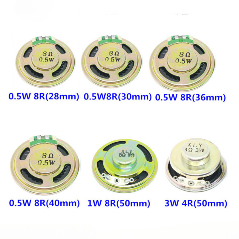 8r ลําโพงขนาดเล็กลําโพง diy 0.25 0.5 1 1.5 2 3 5W วัตต์ 4 8R Euro 16R ลําโพงอุปกรณ์เสริม