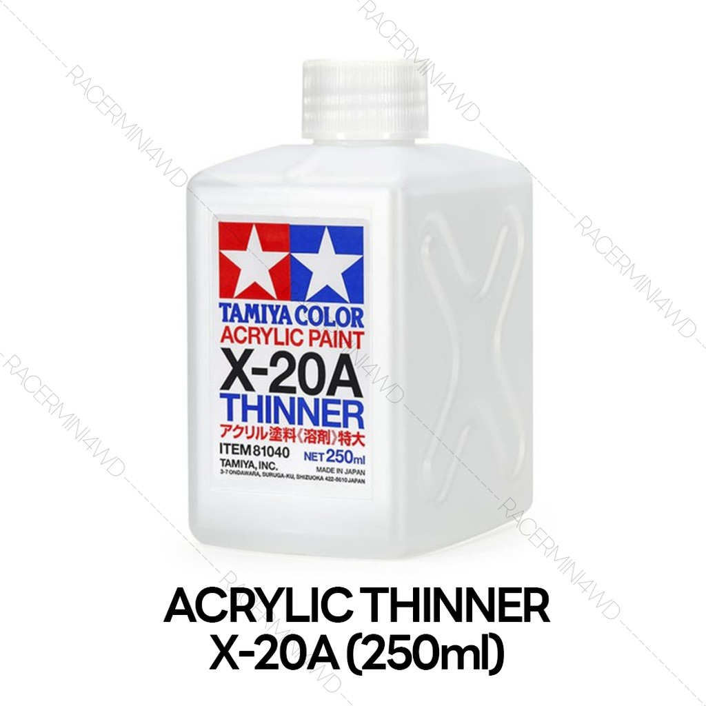 TAMIYA 81040 X-20A Acrylic Thinner (250ml) ทินเนอร์สีอะคริลิคทามิย่าแท้