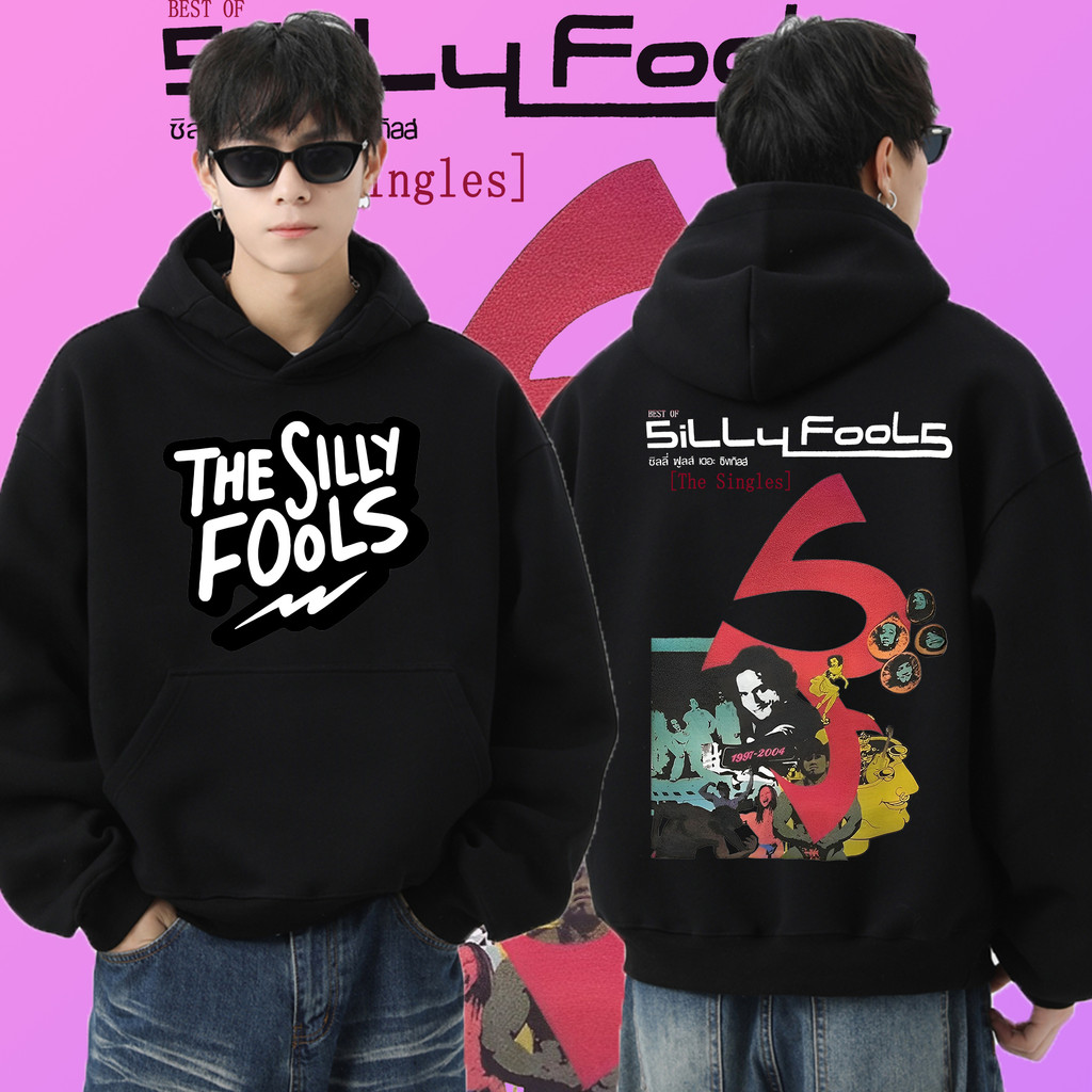 Silly Fools Band 2024 Concert Hoodie ผ้าฝ้ายแท้พิมพ์ Unisex เสื้อแขนยาว Hoodie 04