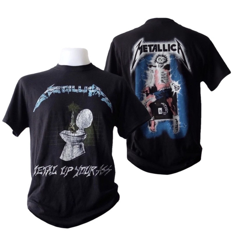 ECUPPER เสื้อวง Metallica ลาย Metal up your ass (F2020/B2018) ลิขสิทธิ์แท้ UK tee