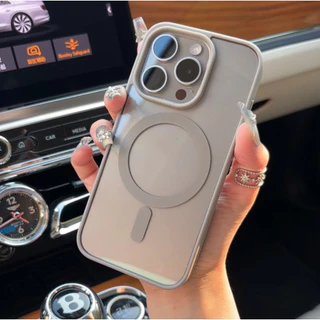 ส่งจากไทย เคส ขอบสี PC ใส สำหรับ ไอโฟน iPhone 17e 16e 16/15/14/13/12/11 Pro Plus Max 15PM 16PM 14PM X Xr Xs Max 045