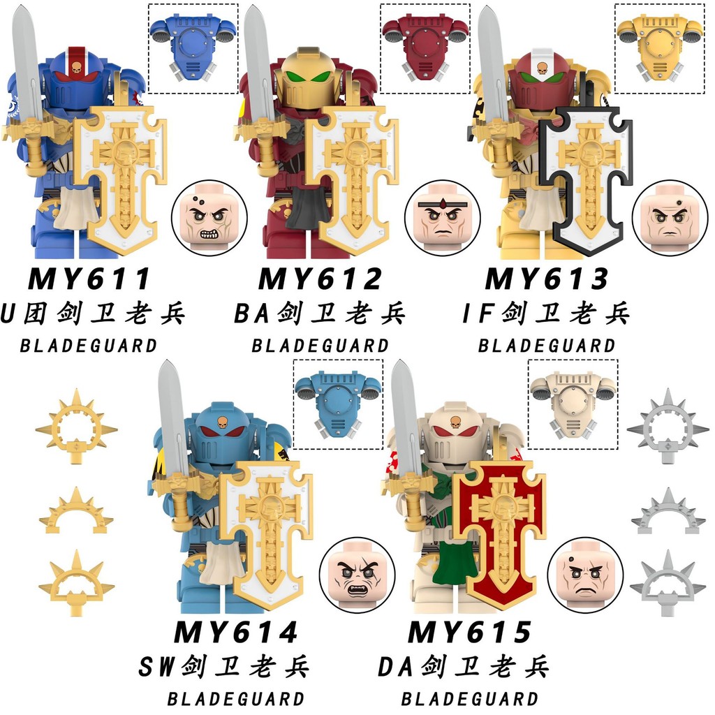 Space Warrior Extreme Warrior Imperial Fist บล๊อคและของเล่นตัวต่อ ของเล่นเด็ก ของขวัญ Minifigure