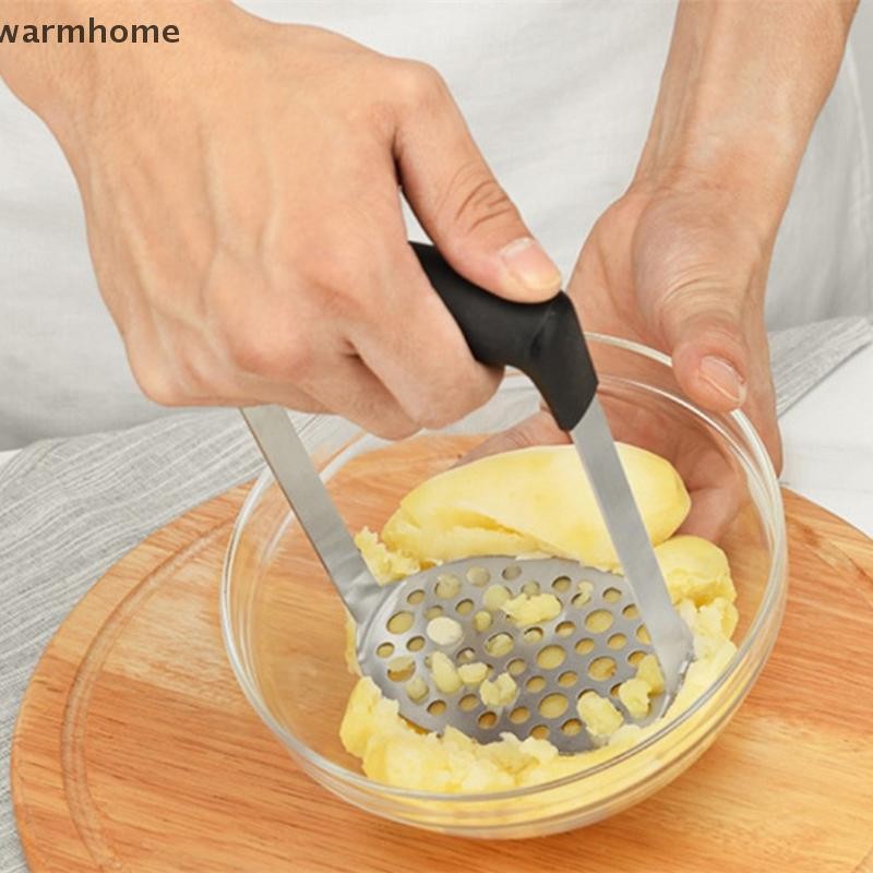 [warmhome] สแตนเลสมันฝรั่ง Pusher Pressed Potato Masher Ricer น้ําซุปข้นน้ําผลไม้ Maker Smooth มันฝรั่งบด Crusher อุปกรณ์ครัวสต็อกใหม่
