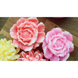 พิมพ์ฟองดอง 3มิติ คาเนชั่น ดอกใหญ่