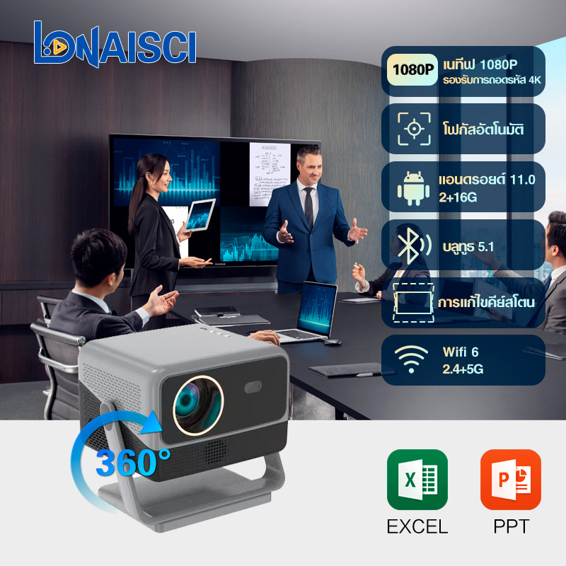 ซื้อก็แถม N1 Pro โปรเจคเตอร์ 1080P รองรับการถอดรหัส 8K มีฟังก์ชันออโต้โฟกัส แก้ไขคางหมูอัตโนมัติ และการควบคุมด้วยเสียง มีหน่วยความจำ 2+16GB มีแอปพลิเคชันในตัว รองรับ WIFI และ Bluetooth ใช้ Android 10.0 พร้อมการควบคุมอุณหภูมิอัตโนมัติ